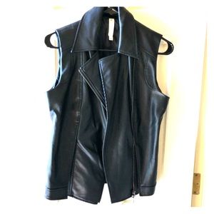Mural leather vest
